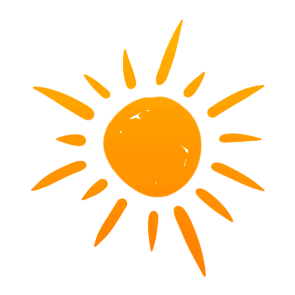 Bright orange sun BOHEMA logo 